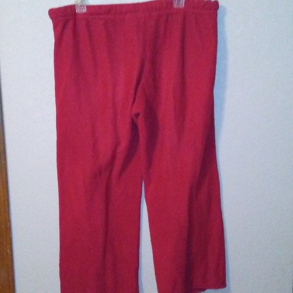 Like new! Red Sweatpants - Picture 2 of 3